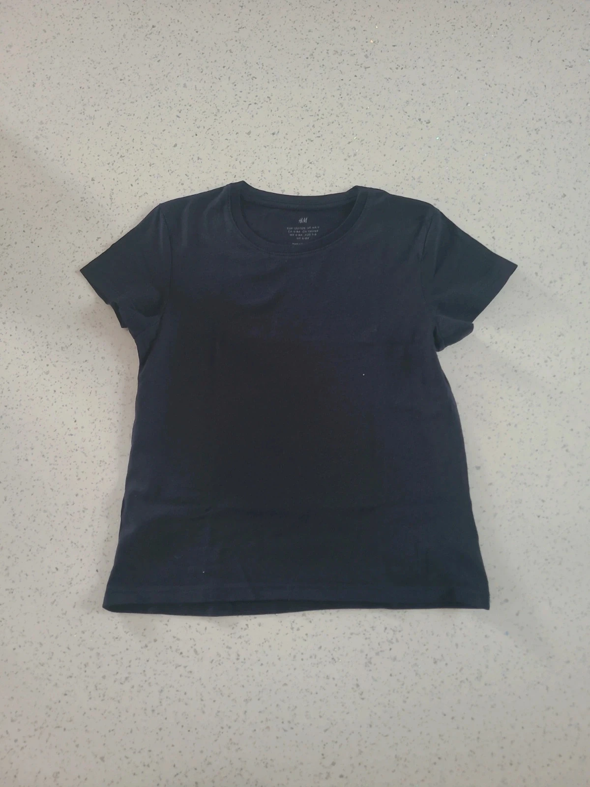 Tee-shirt uni bleu marine